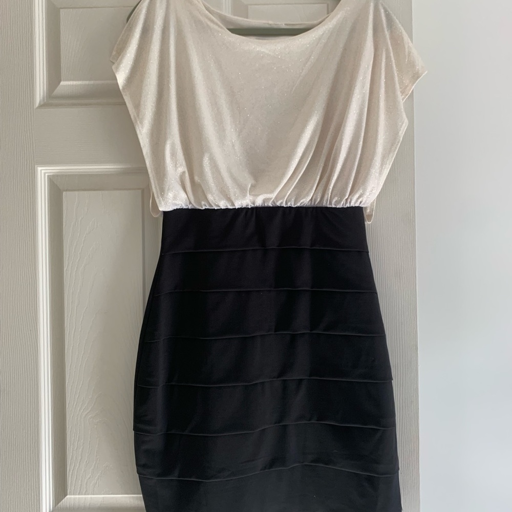 Black and Gold Glitter dress